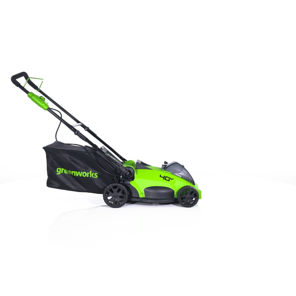 Газонокосилка Greenworks GD40LM16Xk4 Gen 2, 40v, 41 см, в комплекте с АКБ 4 А·ч и ЗУ (аккумуляторная)