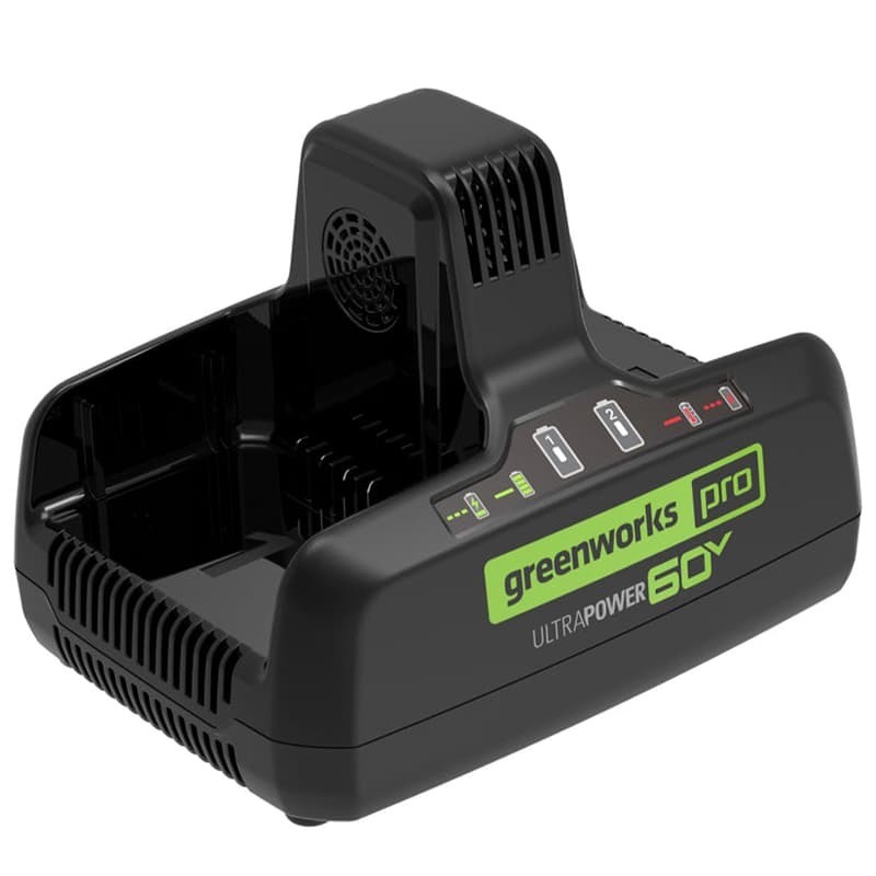 Универсальное зарядное устройство Greenworks G60DC10, 60v, сила тока 10А, для 2-х аккумуляторов
